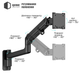 Настенное крепление для телевизора Qube 17"-57" Black (5727GB.Wall) - изображение 5