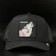 Оригинальная черная кепка с сеткой Goorin Bros. Lone Wolf Trucker 101-2449-VOI01 - изображение 3