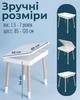 Детский комплект стол 54х60х45 и стул 26.5х26х25 / детский столик со стульчиком / набор мебели для детей с ящиком для хранения, белый - изображение 4