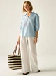 Блузка женская Regatta Womens Nofino Shirt RWS203-L2B 36 Голубая (5063516301349) - изображение 3