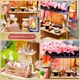 Конструктор 3D Румбокс Sakura Noodles Shop (Магазин локшини) з LED-підсвіткою та пилозахисним ковпаком - изображение 5