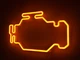 Неоновая вывеска Check engine 400x240 Оранжевый - изображение 2