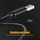 Кабель ESSAGER USB 2.0 to USB 0.5m Black (EXCAA2-YTB01) - изображение 2