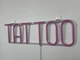 Неоновая вывеска Tattoo 530x150 Розовый - изображение 6