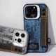 Чохол Kajsa Outdoor Collection Tie Dye with Magnetic Ring iPhone 16 blue - зображення 3