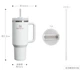 Термокружка Stanley Quencher H2.0 FlowState 1,18 л • Вакуумна кружка з кришкою 3-в-1 і трубочкою 11857/00 - зображення 4