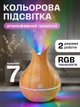 Увлажнитель воздуха аромадиффузор для дома 2в1 ночник с цветной подсветкой VMHouse мини арома-увлажнитель воздуха 20м² 20дб объем диффузора 130 мл дерево (0304-0001) - изображение 7