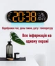 Часы Deepfox DS-5509 LED цифровые электронные настенные/настольные Будильник Дата Температура 43х12см оранжевый - изображение 3