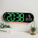 Годинник Deepfox DS-5509 LED цифровий електронний настінний/настільний Будильник Дата Температура 43х12см зелений - зображення 15