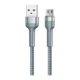 Дата Кабель для зарядки REMAX Jany RC-124m USB 2.0 — micro USB 2.4A Срібний (1м) - зображення 1
