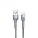 Дата кабель для заряджання айфонів REMAX Jany RC-124i USB - Lightning 8-pin Срібний (1м) - зображення 1