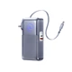 Павербанк-адаптер Remax CP-5 з вилками EU/UK та кабелем / 10000 мАг / 35 Вт / USB-C + USB-A / PD+QC / Чорний - зображення 2