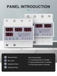 Перемикач фаз із захистом за струмом і напругою Tomzn TOVPD3-63VAYA 3P+N DIN 63A 230V 50Hz White (44319) - зображення 3