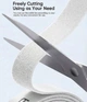 Лента-липучка velcro Toocki TQ-LX01 (кабель-органайзер, стяжка, хомут) 3m White (44316) - изображение 4