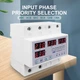 Перемикач фаз із захистом за струмом і напругою Tomzn TOVPD3-63VAYA 3P+N DIN 63A 230V 50Hz White (44319) - зображення 6