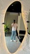 LED-зеркало фигурной формы, задняя подсветка, 90*50 см, Mirrorika - изображение 4