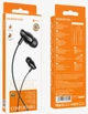 Проводные наушники 3.5mm Borofone BM61 Wanderer с микрофоном и вакуумными амбушюрами 1.2m Black - изображение 2
