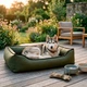 Вулична лежанка для великих собак BOSYAK Outdoor Waterproof 110x85 Хакі (20-35 кг) - зображення 1