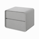 Тумба приліжкова з двома шухлядами P328-50-LightGray - зображення 1