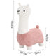 Пуф-стілець дитячий RIAS N673 у формі альпаки 110×70×38 см Pink (3_08172) - зображення 3