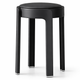 Табурет пластиковый для дома с удобным мягким сиденьем NA78 Elegant black - изображение 1