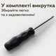 Приставний столик С-подібної форми 45×30×60 см для дивана та ліжка H370B Black - зображення 4