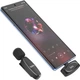 Микрофонная радиосистема Hoco L15 Crystal USB-C Black (789037) [158597] - изображение 6