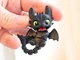 Брелок Дракон Беззубик Articulated Toothless Dragon Keychain Черный 10 См 3Д Печать - изображение 2