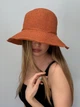 Капелюх панама жіноча з великим полем One size теракотова - изображение 3