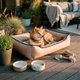 Уличная лежанка для больших собак BOSYAK Outdoor Waterproof 110x85 Бежевая (20-35 кг) - изображение 3