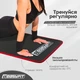 Килимок для йоги та фітнесу EasyFit NBR 1 см 180×60см Чорний для спорту, пілатесу, розтяжки, тренувань - зображення 5