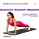 Килимок для йоги та фітнесу EasyFit EVA 3 мм 183х61 см чорний з ременем для тренувань - зображення 4
