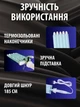 Плойка 5 волн для волос профессиональная, щипцы для завивки с ионизацией пять волн керамические, голубые - изображение 5