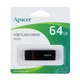 Флеш пам'ять USB Apacer AH333 USB Flash Drive 2.0 пам'ять 64 Гб Black - зображення 2