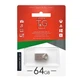 Флеш память USB Touch & Go USB 2.0 64GB Metal 106 Steel - изображение 2