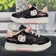 Кроссовки детские для девочки Ok Shoes черные с розовым эко-кожа демисезонные 35р (20,5 см) 7173 - изображение 2
