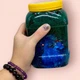 Слайм-антистрес "Lovin: Big slime", 1150 мл, синій перламутр+темно зелений - изображение 2