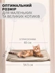 Лежанка для кота оконная VMHouse лежачок гамак для кошки спальное место на присосках светло-серый (0014-0002) - изображение 2