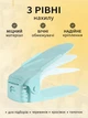 Органайзер обувной для хранения обуви в прихожую VMHouse двойная подставка компактная и вертикальная набор подставок 6 шт обувница полка пластиковая стеллаж голубой (0074-0063) - изображение 2
