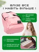 Рюкзак для детских аксессуаров мини рюкзачок тканевый 9л спортивный для бассейна и походов VMHouse туристический сумка для документов девочки и мальчика розовый (0143-0002) - изображение 3