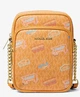Сумка Michael Kors Jet Set Medium Embellished Logo Chain Crossbody Bag Pop Orange with multicolor - изображение 1