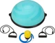 Балансировочная полусфера Gymtek Flex Core Half Ball 58см с эспандерами + голубой насос - изображение 2