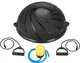 Балансировочная полусфера Gymtek Flex Core Half Ball 58см с эспандерами + насос черный - изображение 2