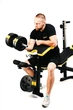 Набір Besport PowerPro 68кг з прямим грифом та лавою WB-004 - зображення 14