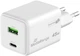 Мережевий зарядний пристрій MediaRange 45W GaN 1x USB-C 1x USB-A White (MRMA113-2) - зображення 1