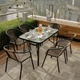 Комплект садових меблів 4Points Ravello-6 140х80х70 см прямокутний стіл + 6 стільців Коричневий - зображення 2