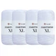 Упаковка YarnArt Macrame XL, Білий №154, шнур поліестеровий 3мм, 4шт, для сумок, макраме і декору - 130 м/250 г, 4 мотки - зображення 1