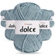 Упаковка YarnArt Dolce, Ледяная дымка №860, 5шт - 5 мотков по 100 г 120 м, плюшевая пряжа для игрушек, пледов и аксессуаров, 100% микрополиэстер - изображение 1