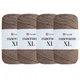 Упаковка YarnArt Macrame XL, Какао №170, шнур полиэстеровый 3мм, 4шт, для сумок, макраме и декора - 130 м/250 г, 4 мотка - изображение 1