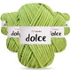 Упаковка YarnArt Dolce, Оливковий №799, 5шт - 5 мотків по 100 г 120 м, плюшева пряжа для іграшок, пледів і аксесуарів, 100% мікрополіестер - зображення 1